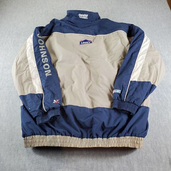 Vtg Nascar Jacket Mens 2XL Tan Chase Authenics Jimmie Johnson #48 Racing - Picture 11 of 12